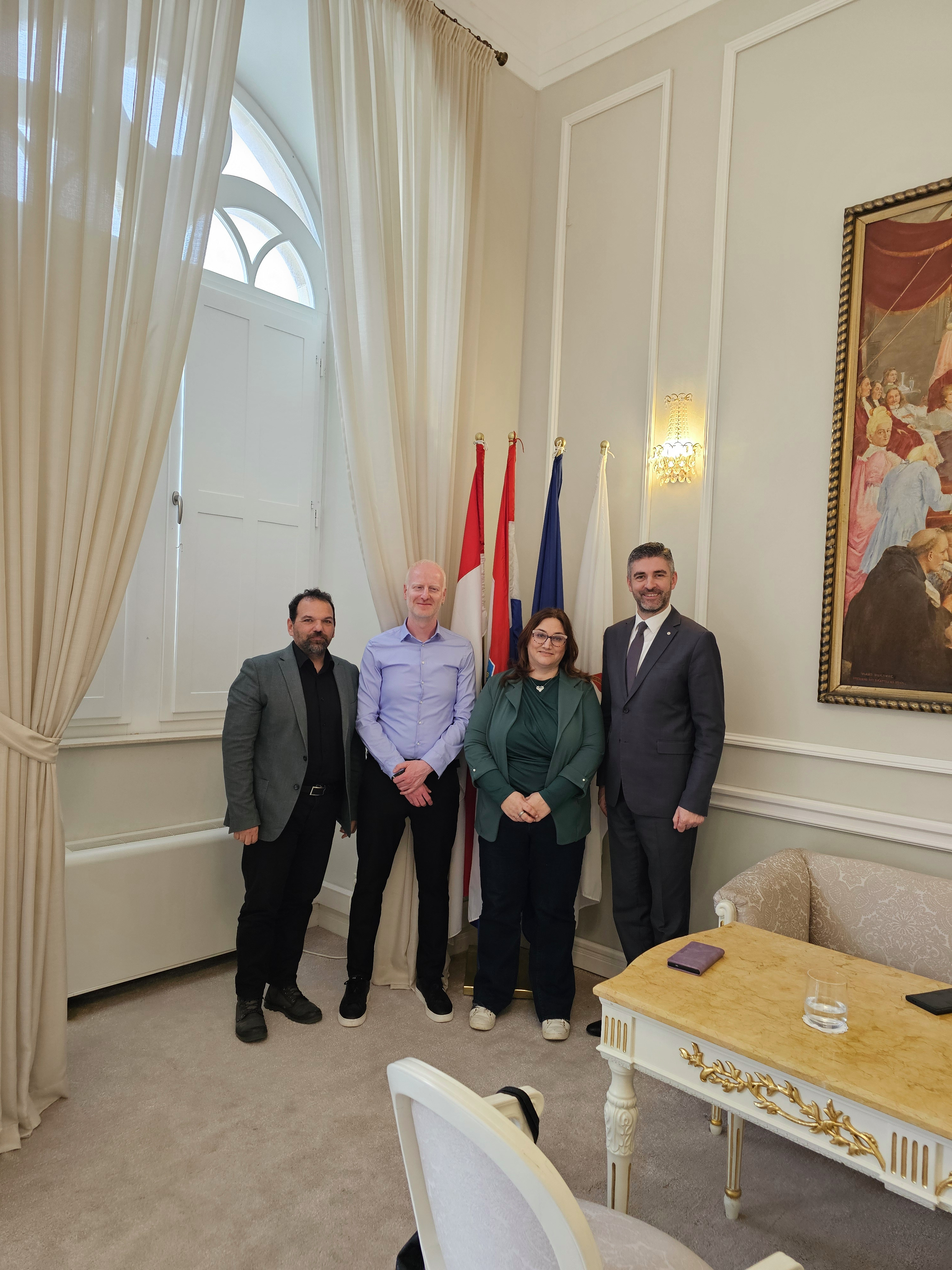 Gradonačelnik Dubrovnika s Nikolom Glibom i suradnicima