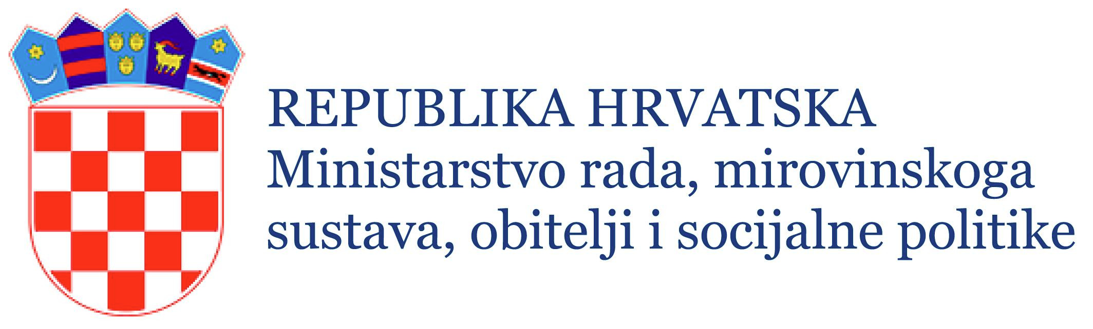 Logotip Ministarstvo rada, mirovinskog sustava, obitelji i socijalne politike
